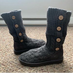 NWOT Ugg Cardy Leland Gray Boots Size 8
